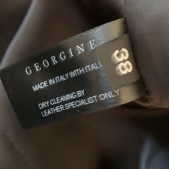 RARE Georgine Newton Wool leather Coat - Picture 14 of 16